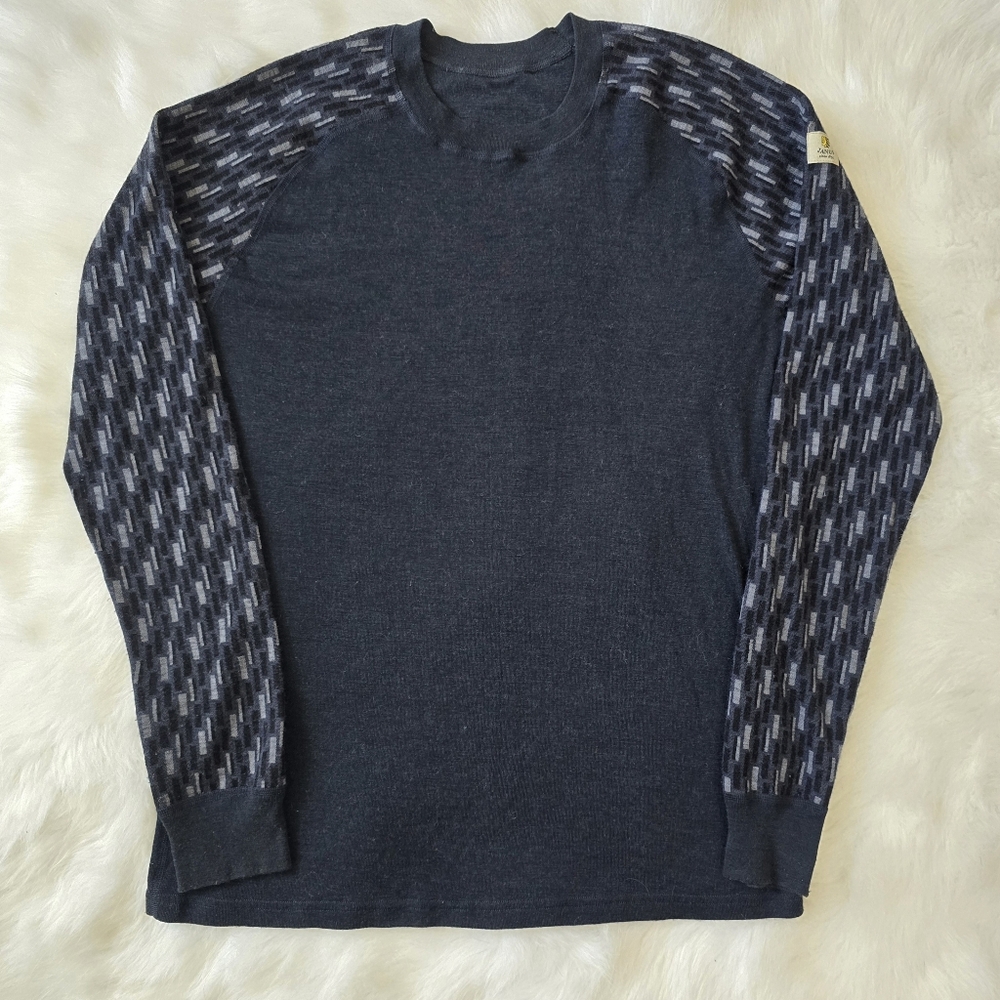 Janus Norway Jaquard Thermal Wool Base Layer Long Sleeve Men's XL